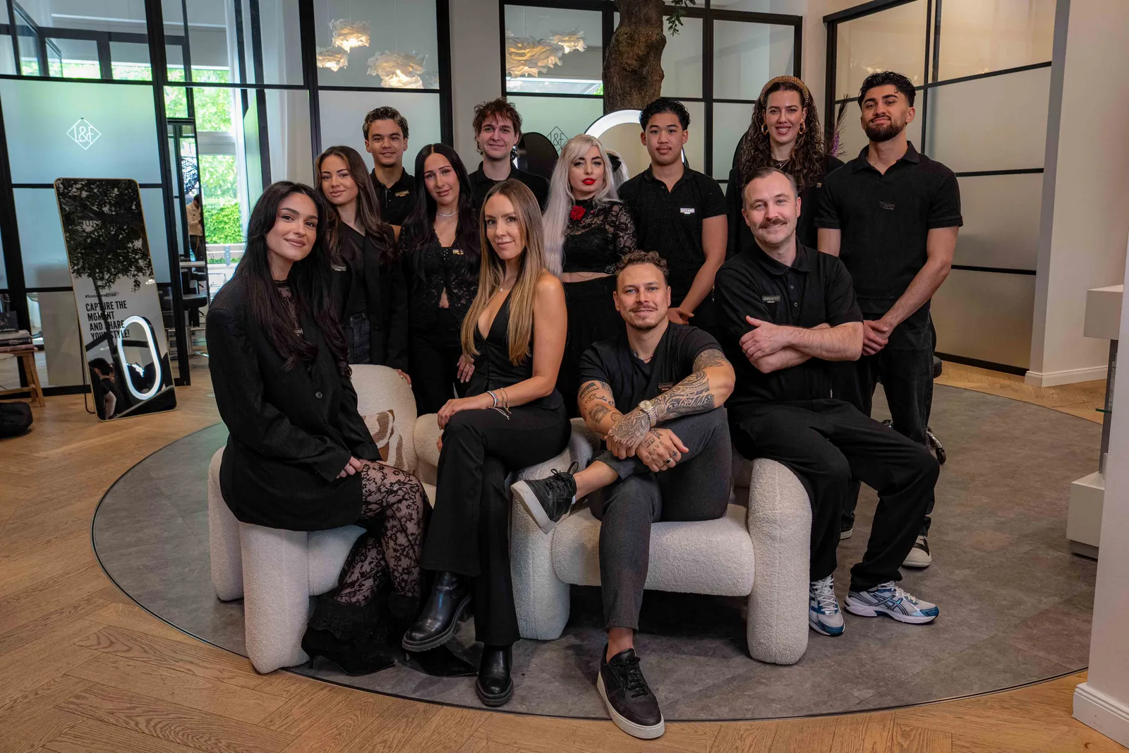 Team von Louise & Fred im Münchner Salon